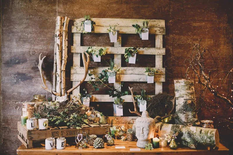 Evedunlop Rustic Table Plan Hanging Flowers Trends