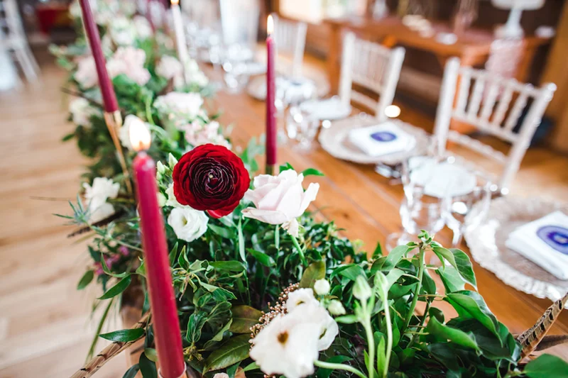 Autumn Weddings Red Candles