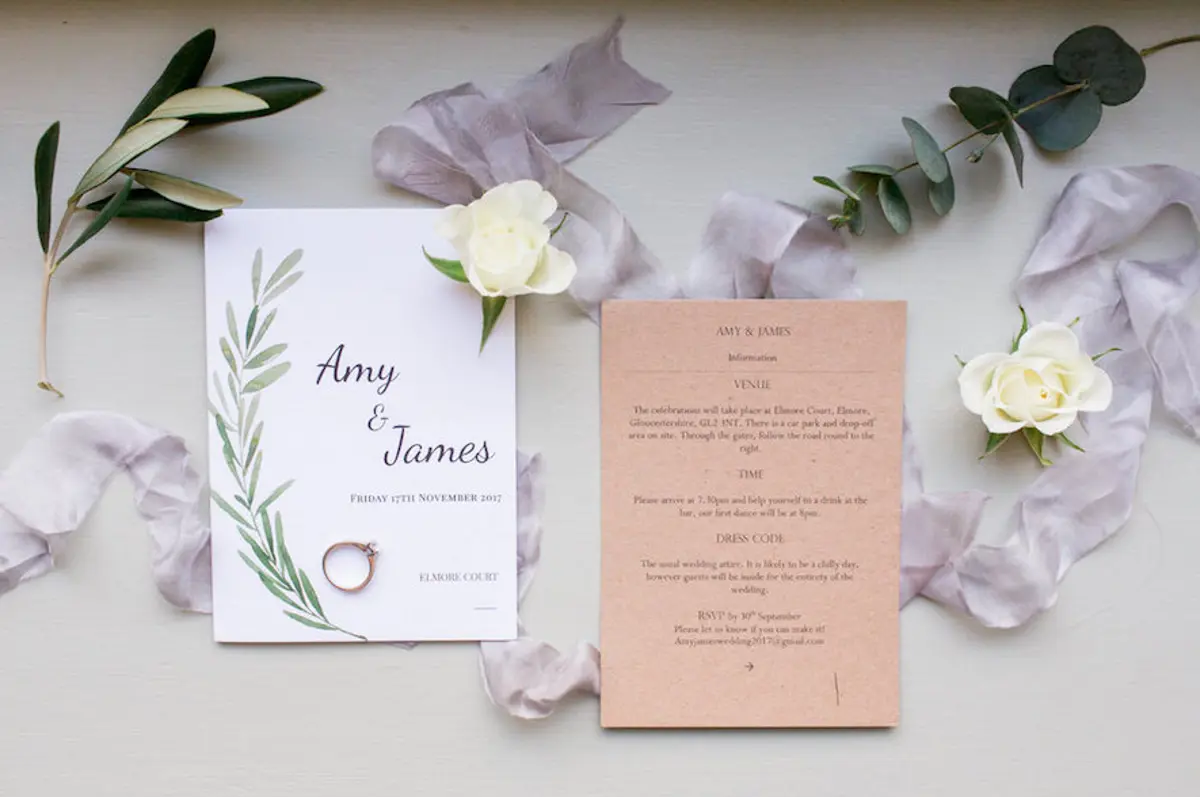 Tuscan Style Wedding Invites
