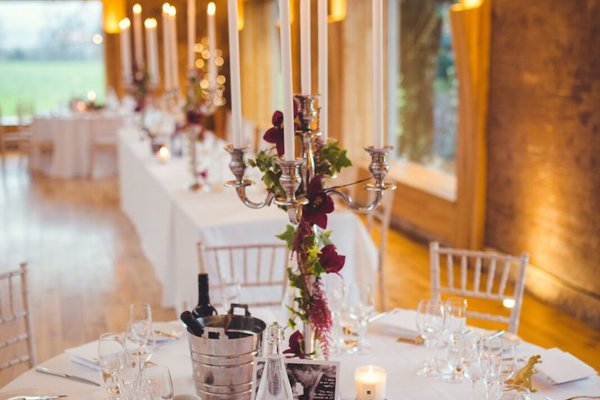 Winter Wedding Style Candle