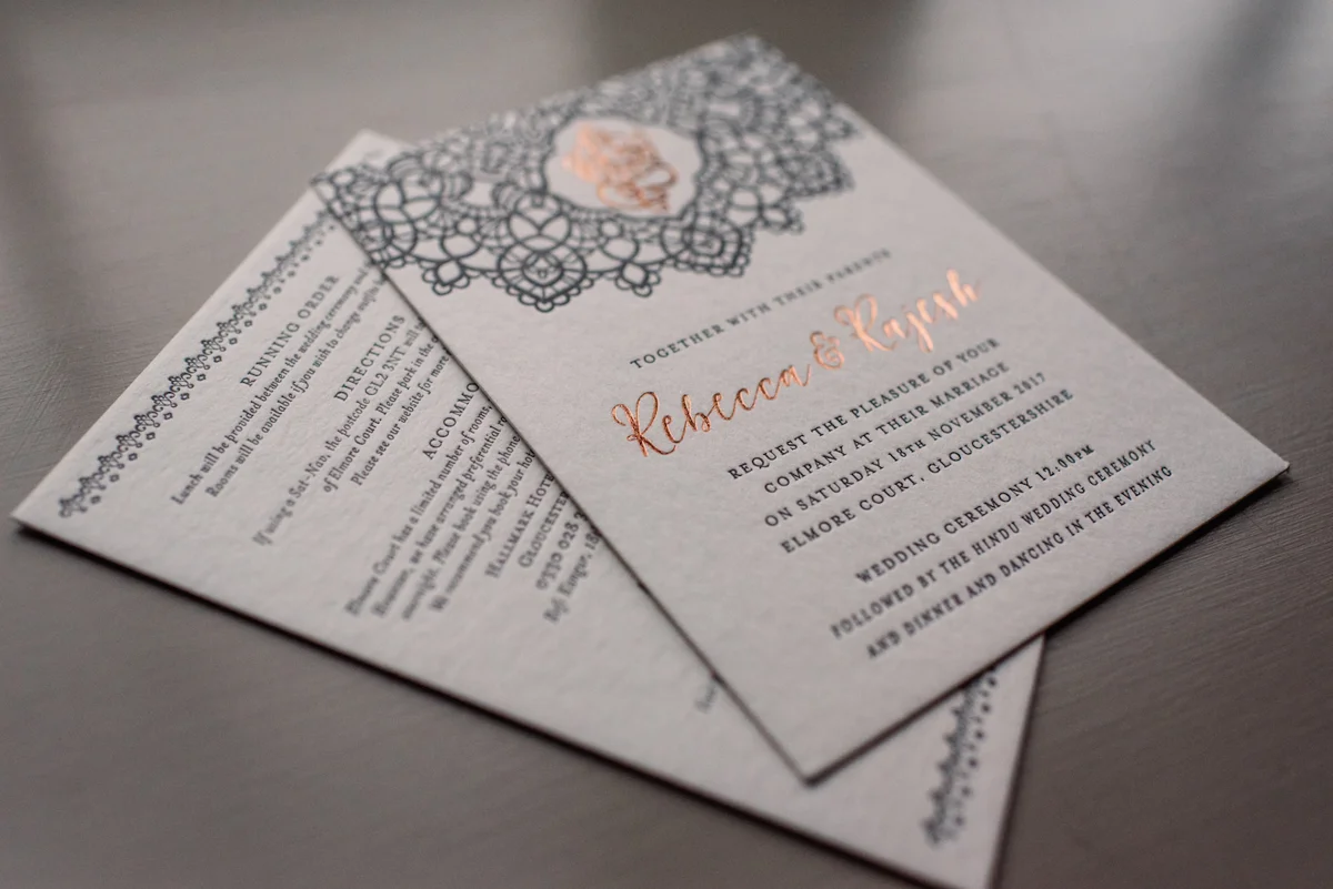 Fusion Wedding Stationary