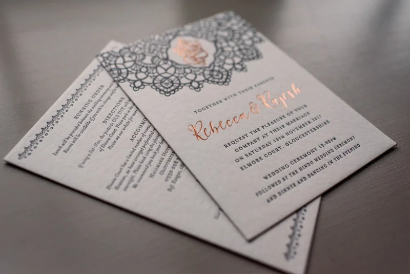 Fusion Wedding Stationary