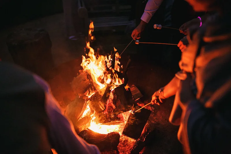 Tomredmanphotography Firepit Winter Wedding