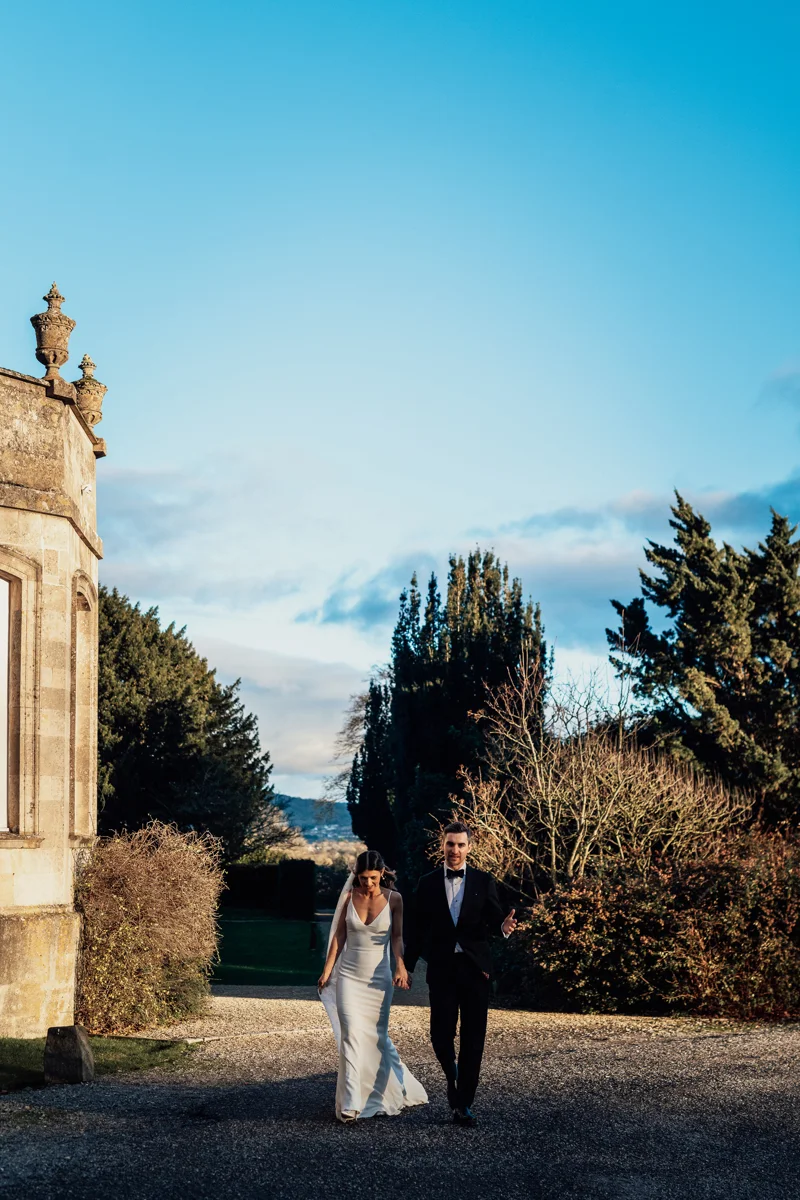 Christmas Wedding Blue Skies