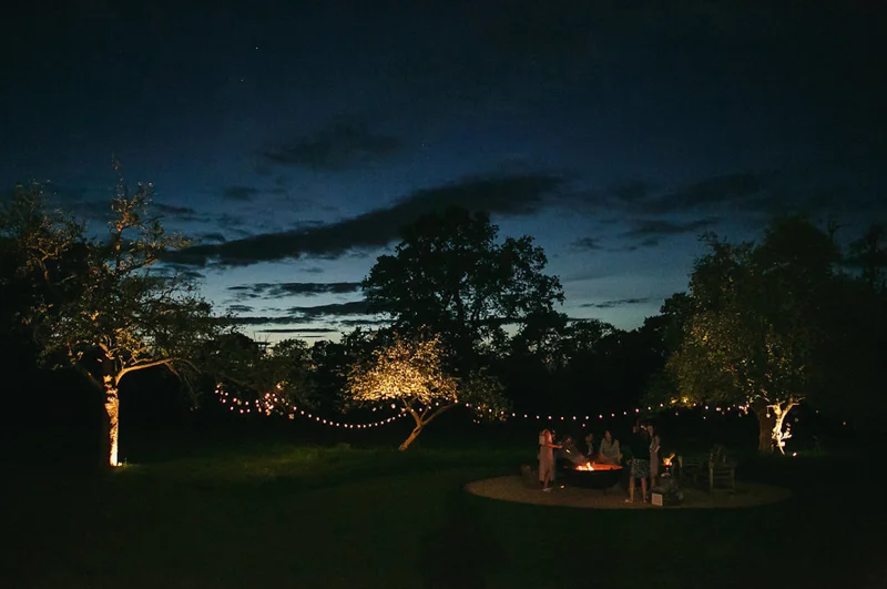 Tomredmanphotography Firepit Festoon Lighting Outdoor