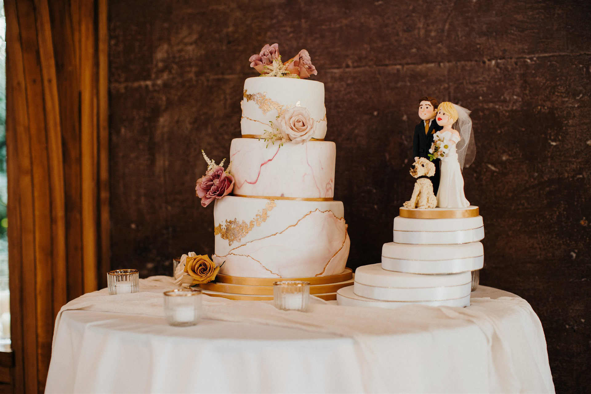 Autumn Wedding Two Cakes