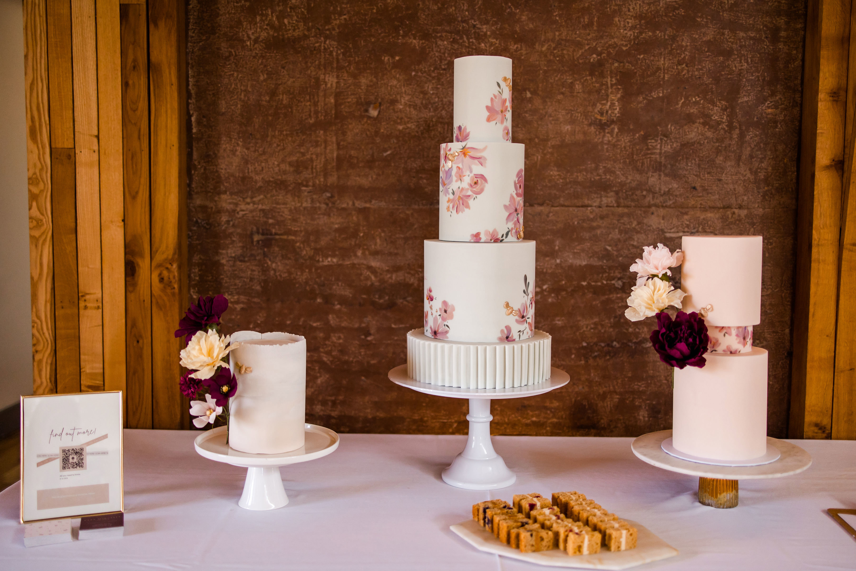 Blush wedding cake inspiration by the great cake day dreams and isabelle boizis