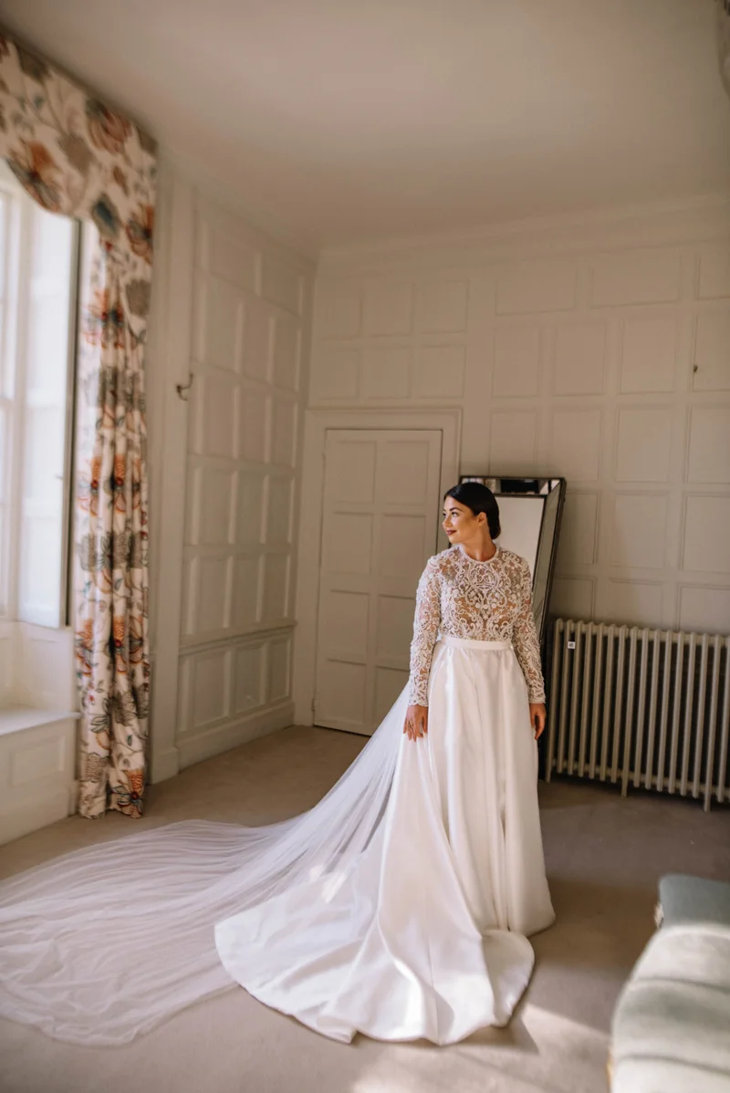 Autumn Wedding Bridal Outfit