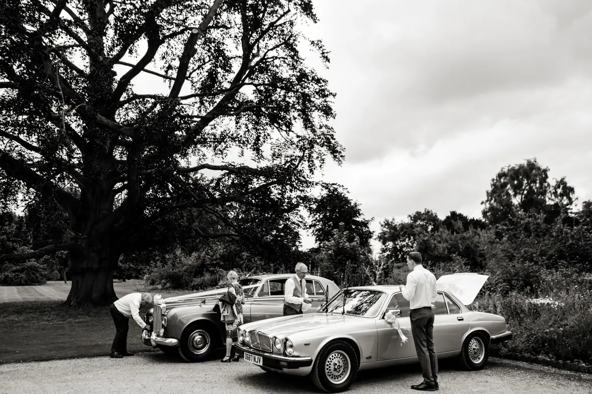 Cars From Church Wedding