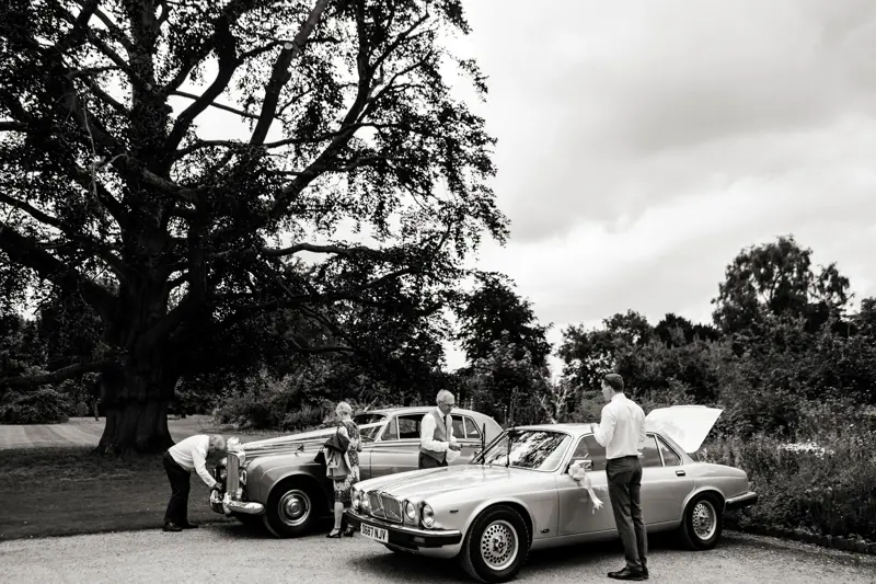 Cars From Church Wedding