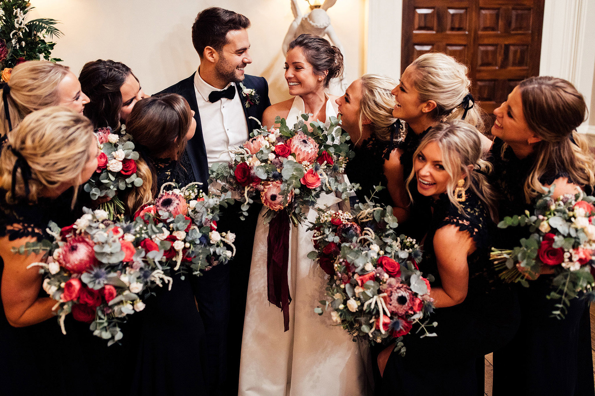 Winter Wedding Bridesmaids