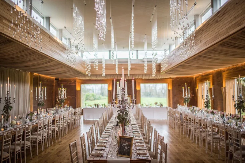 Banquet Tables Wedding Candles