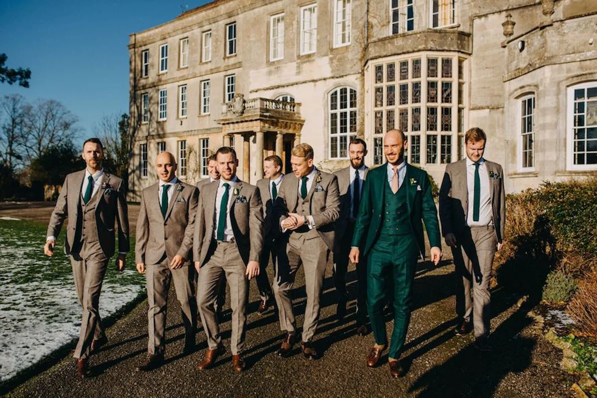 Groomsmen Style Winter Wedding