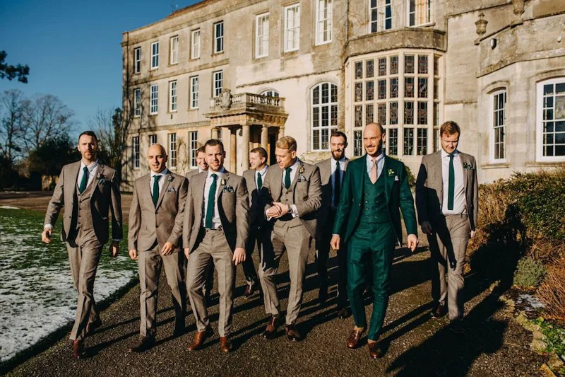 Groomsmen Style Winter Wedding