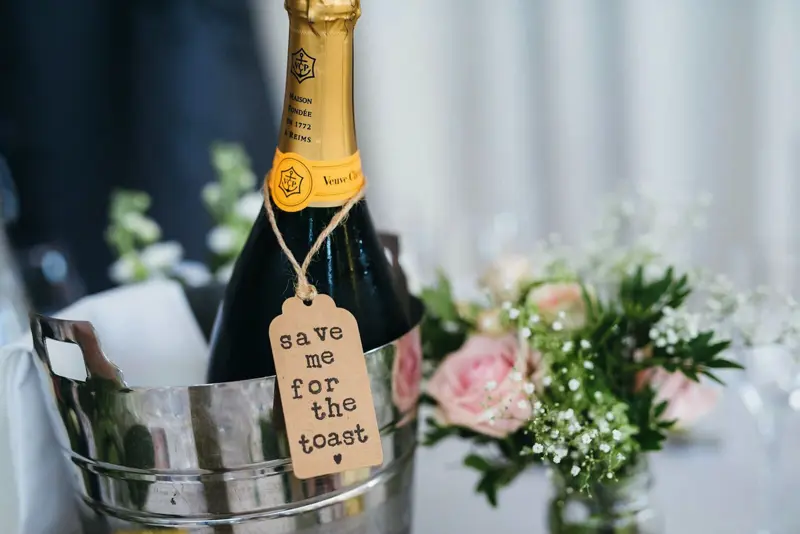 Champagne Table Centre Ideas