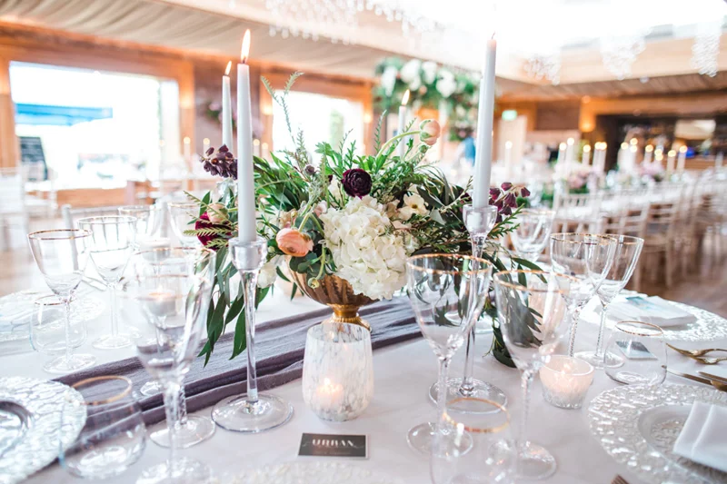 23Flowers Candles Wedding Table