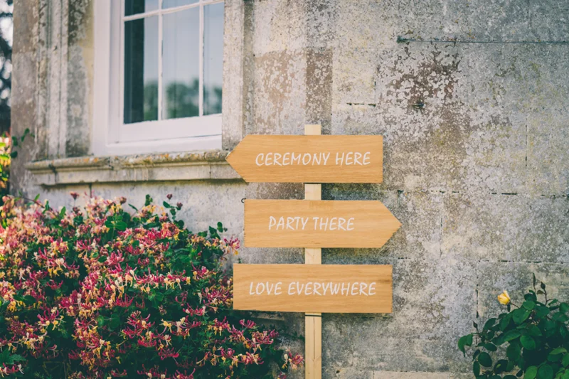 Wedding Signage Festival Style