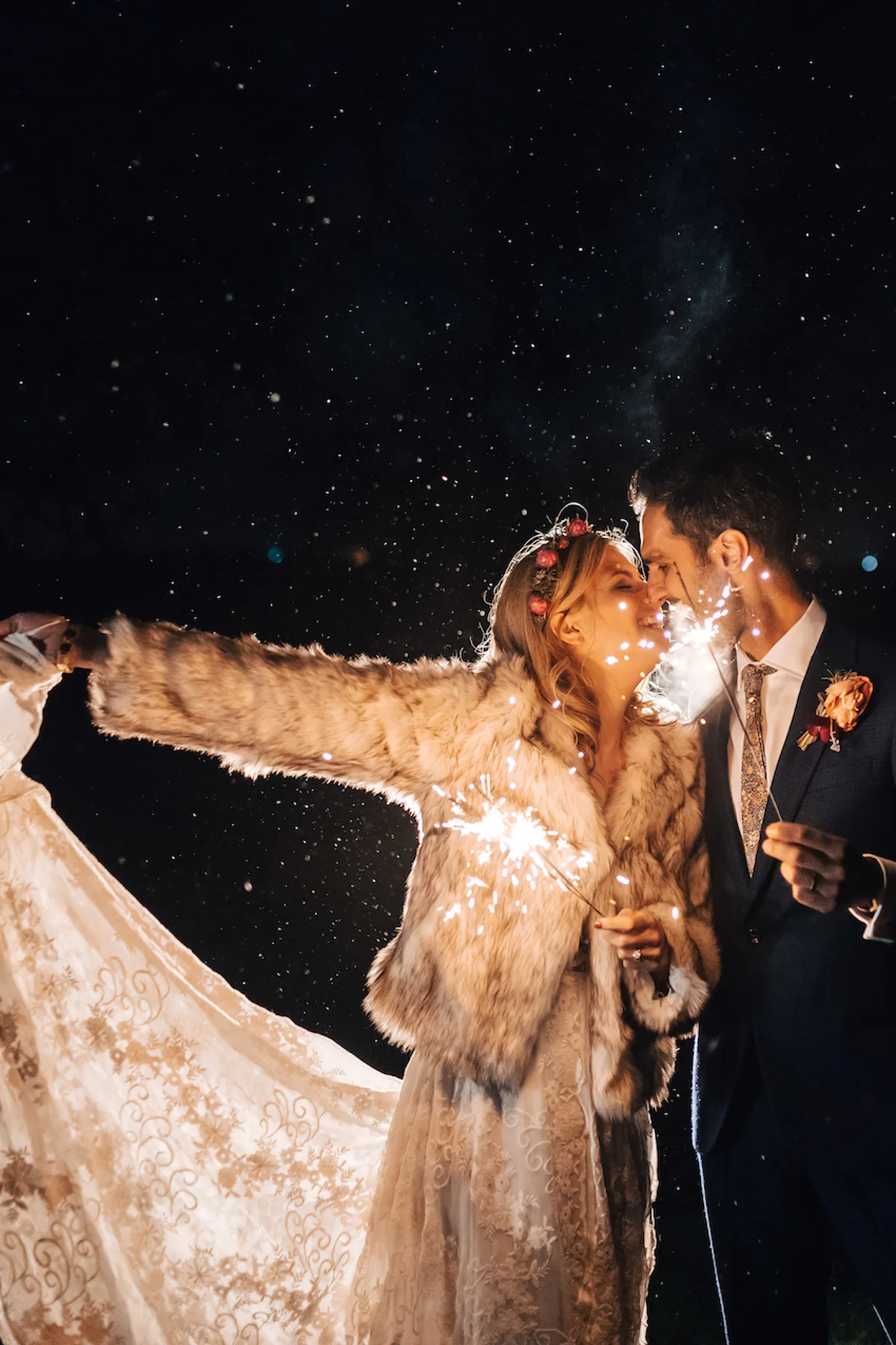 Jamesfear Wedding Sparklers Evening Fun