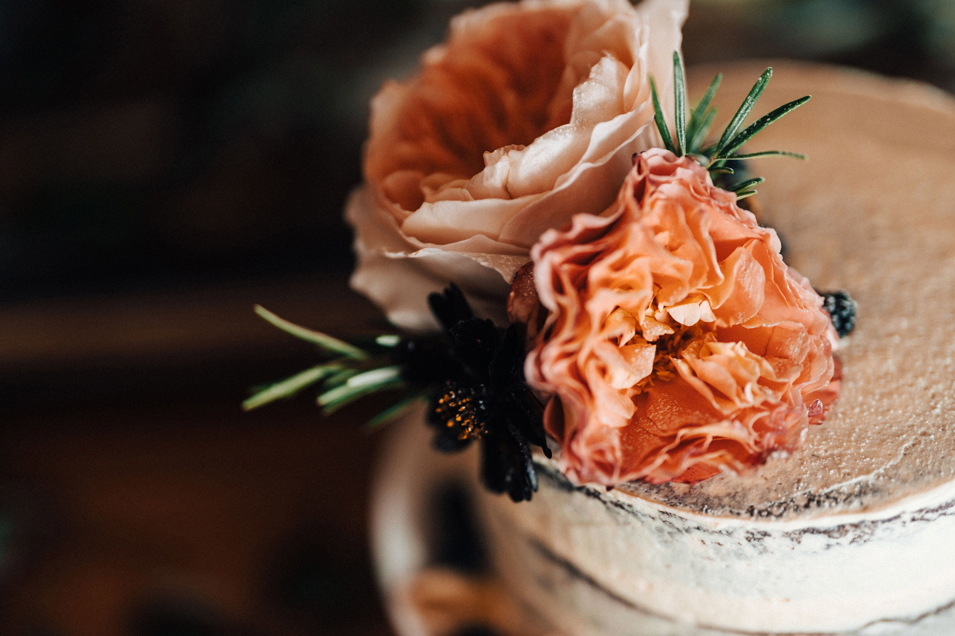Wedding Cake Real Flowers