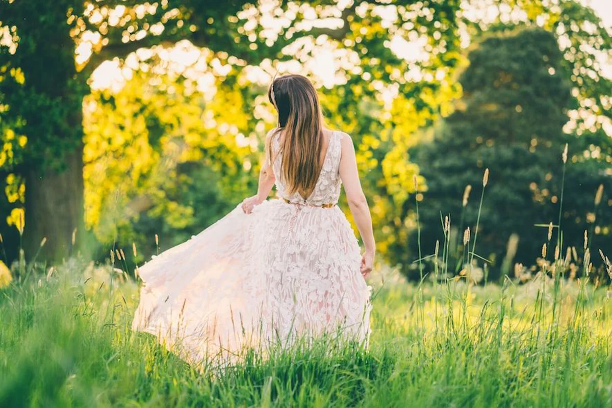 Bespoke Wedding Dress Rosegold