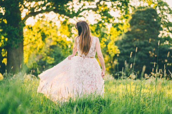 Bespoke Wedding Dress Rosegold