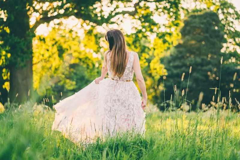 Bespoke Wedding Dress Rosegold