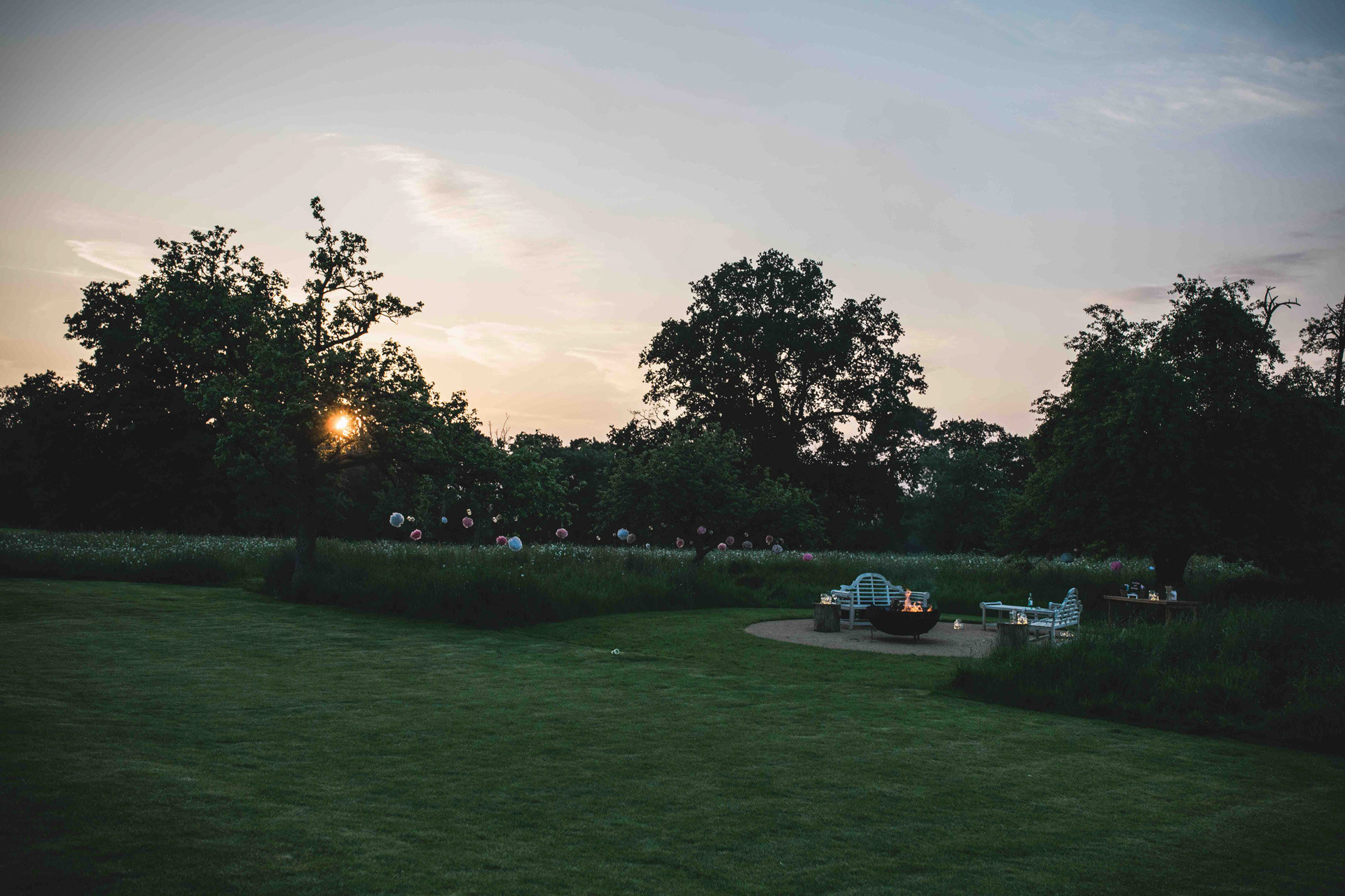 Outdoor Wedding Firepit