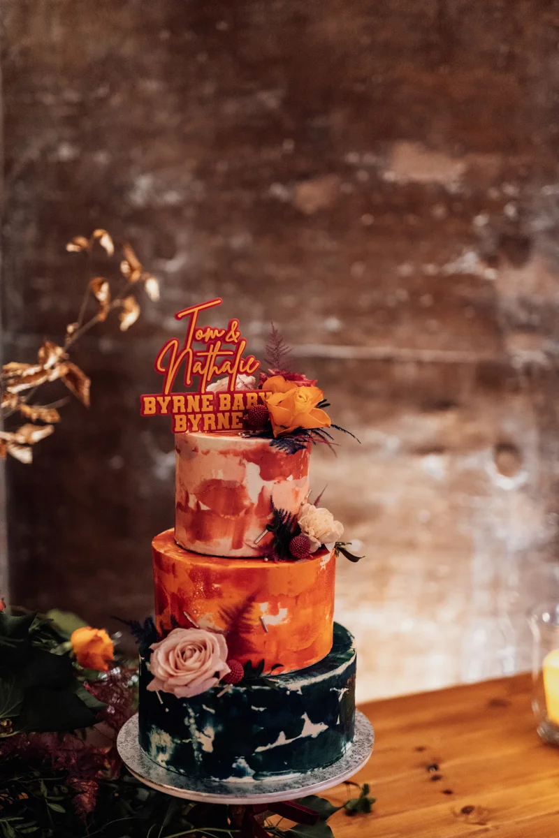 Bright Wedding Cake
