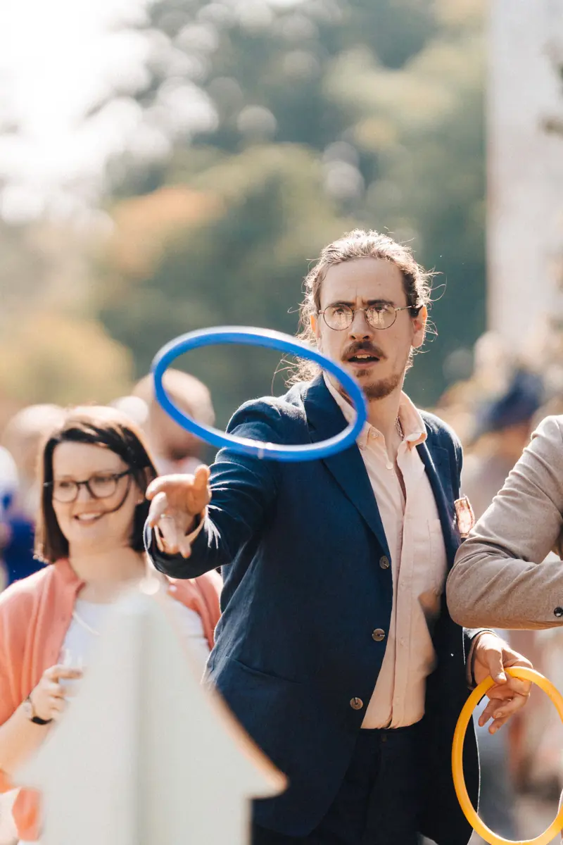 Outdoor wedding games for September weddings