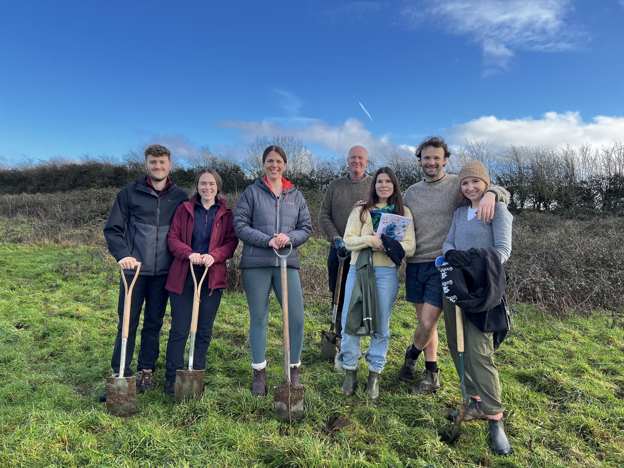 Tree Planting Volunteers At Elmore Estate Rewilding Land 1