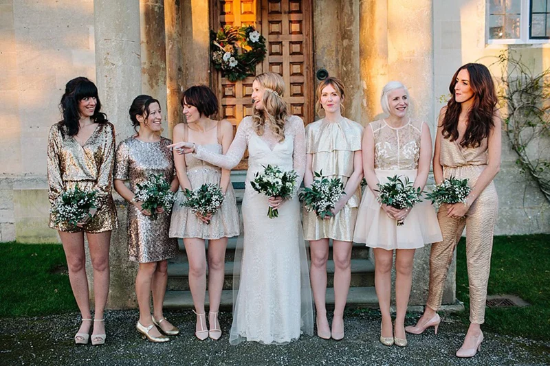 Gold Sequin Bridesmaids Joanna Brown1