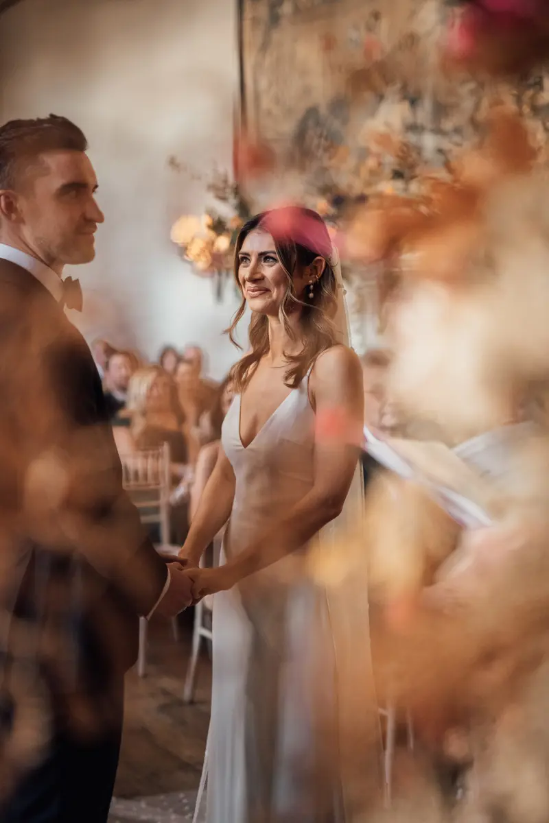 Bride And Groom Getting Married
