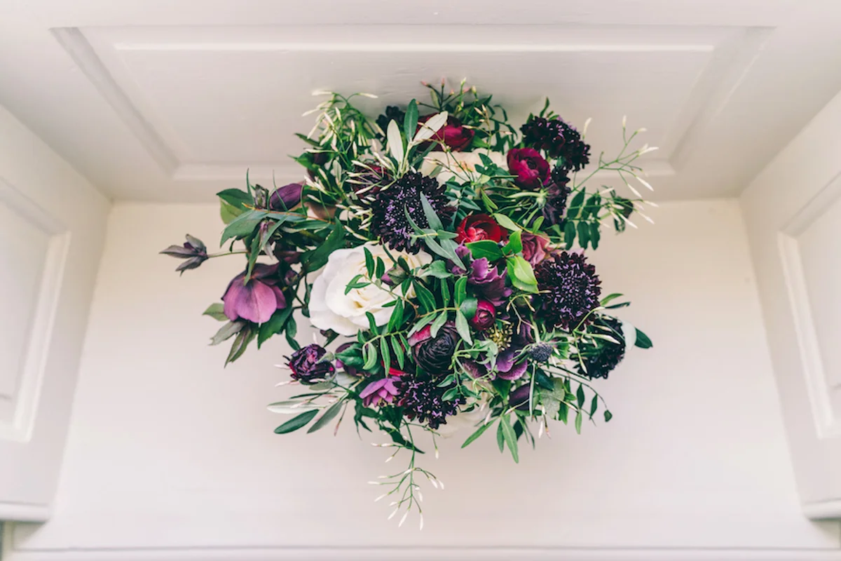 Autumn Wedding Bouquet Purple