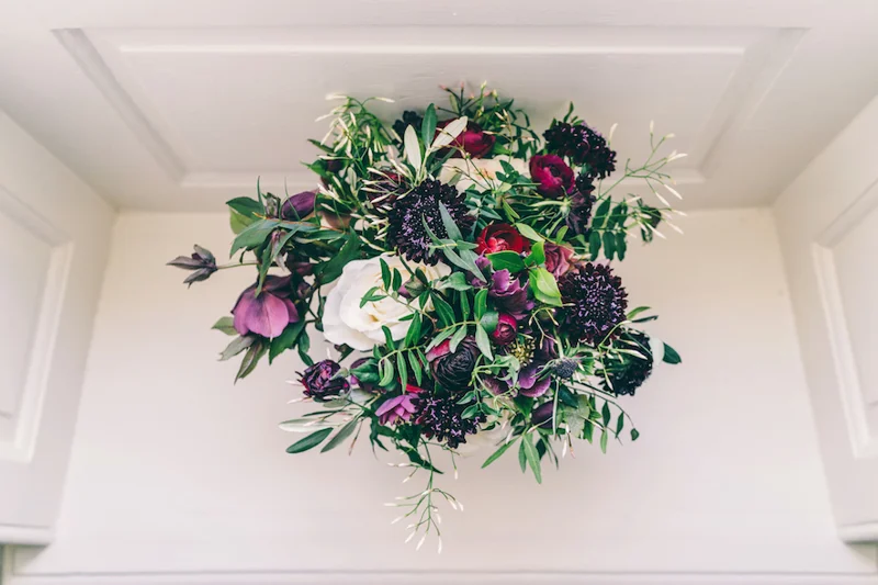 Autumn Wedding Bouquet Purple