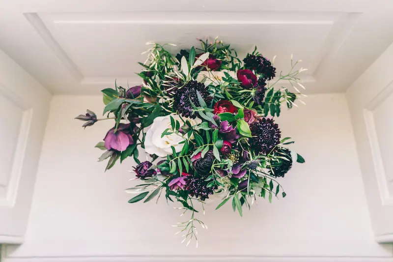 Autumn Wedding Bouquet Purple
