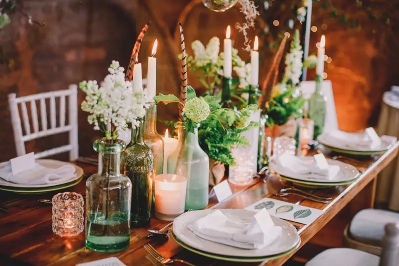 Botanical Candles Rustic Decor