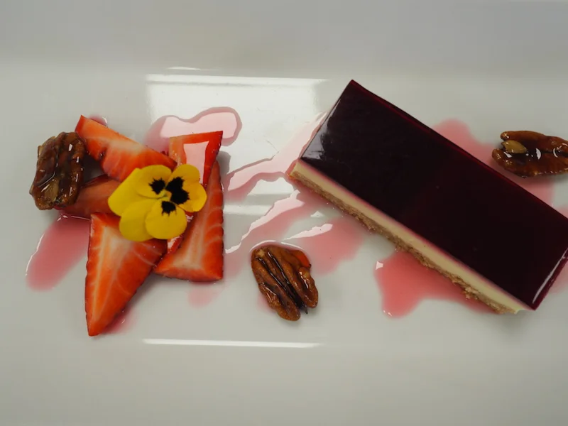 Wedding Food Strawberry Cheesecake