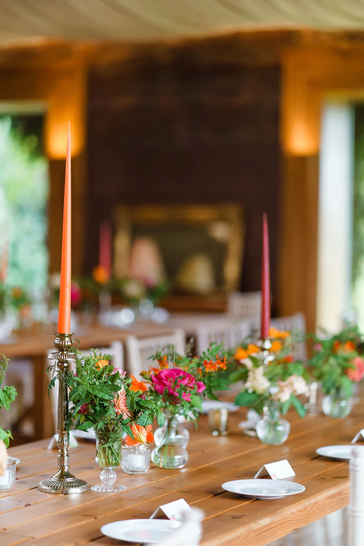 Pink Orange Green Wedding