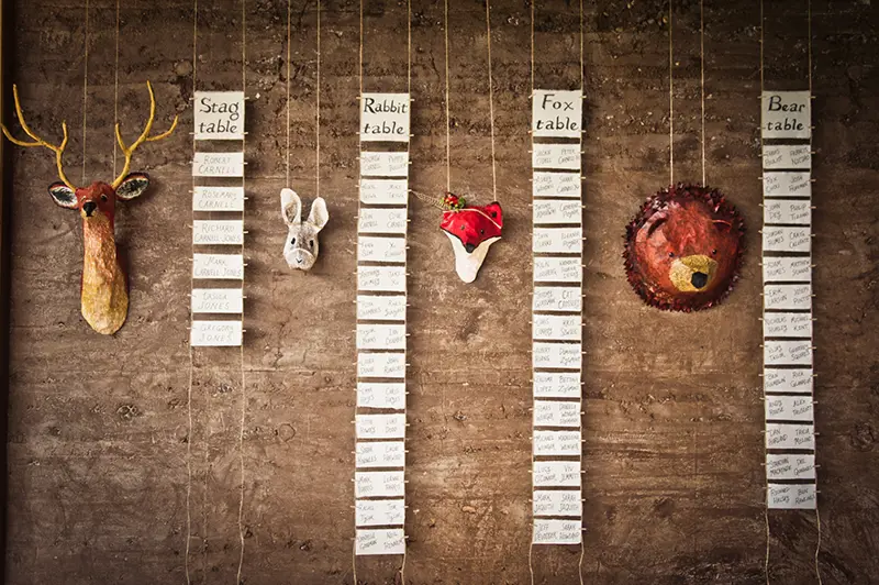 Woodland Wedding Table Plan