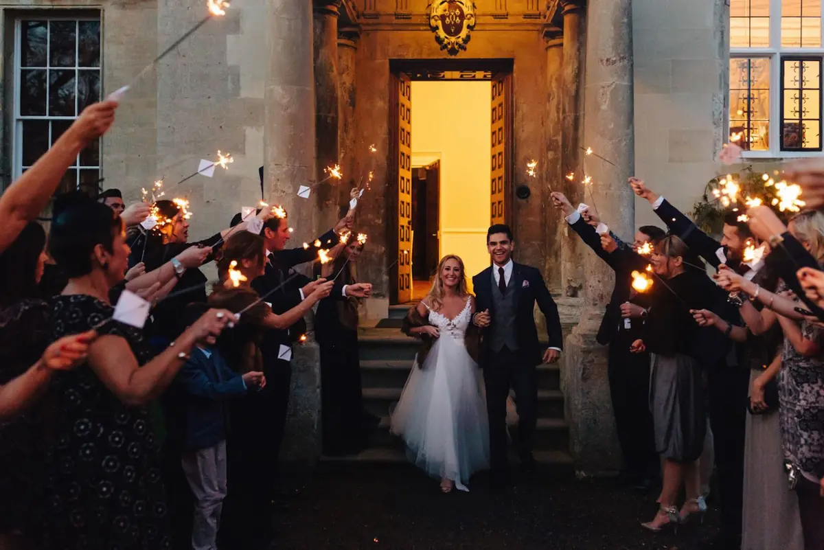 Sparklers Real Wedding Elmore