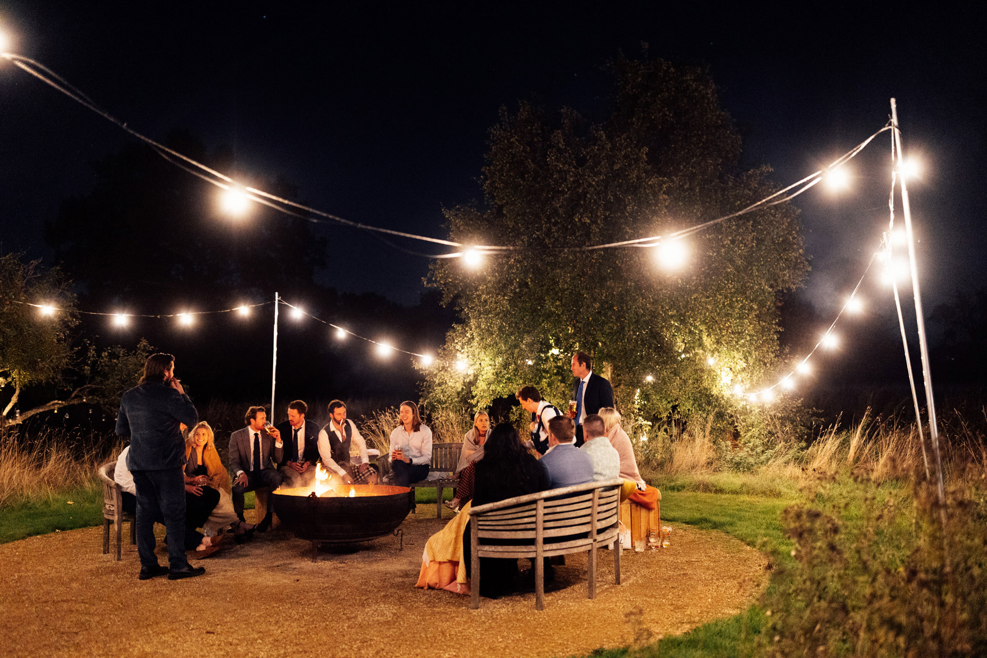 Wedding With Bonfire