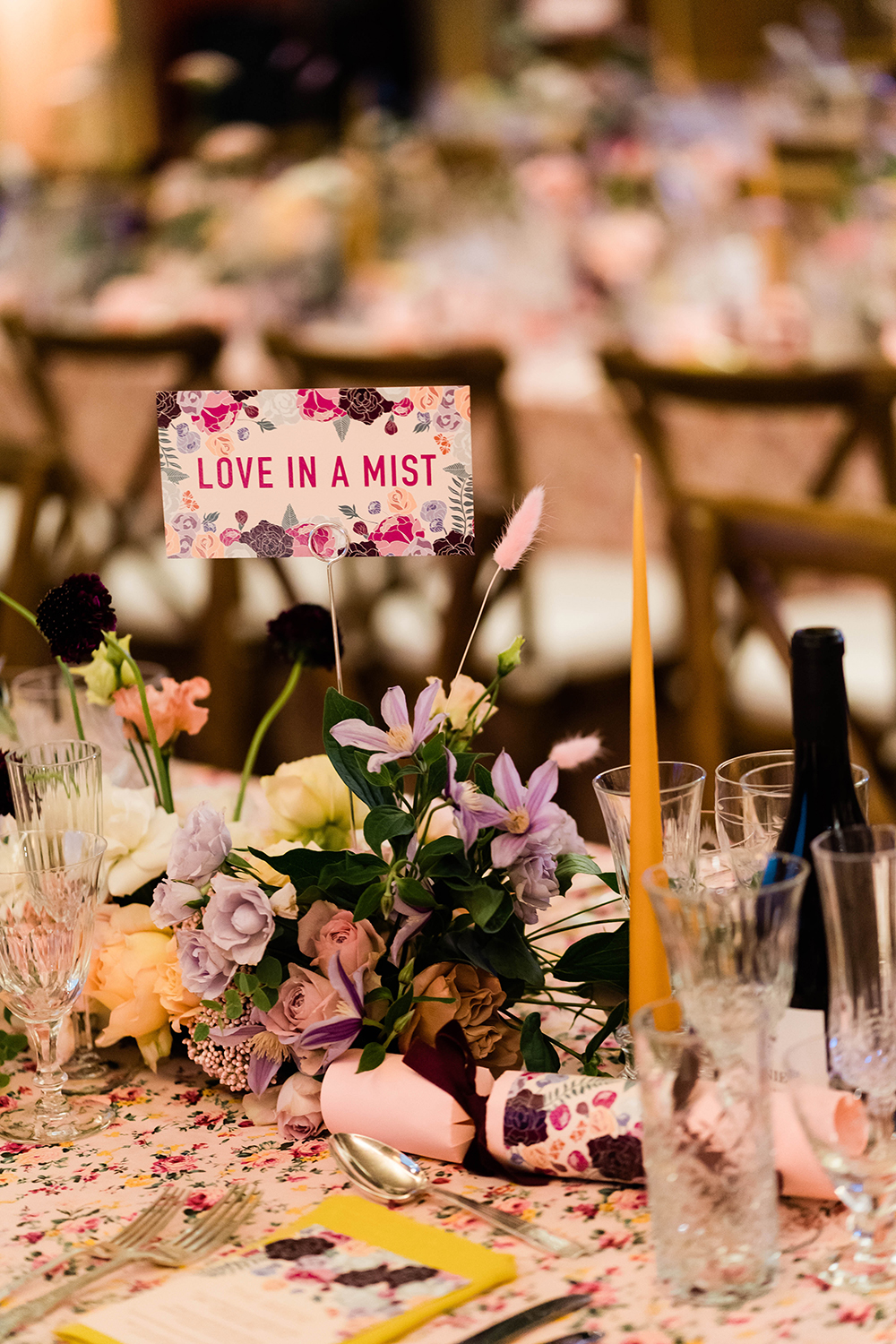 boho wedding with floral theme stationery and styling on new years eve at elmore court