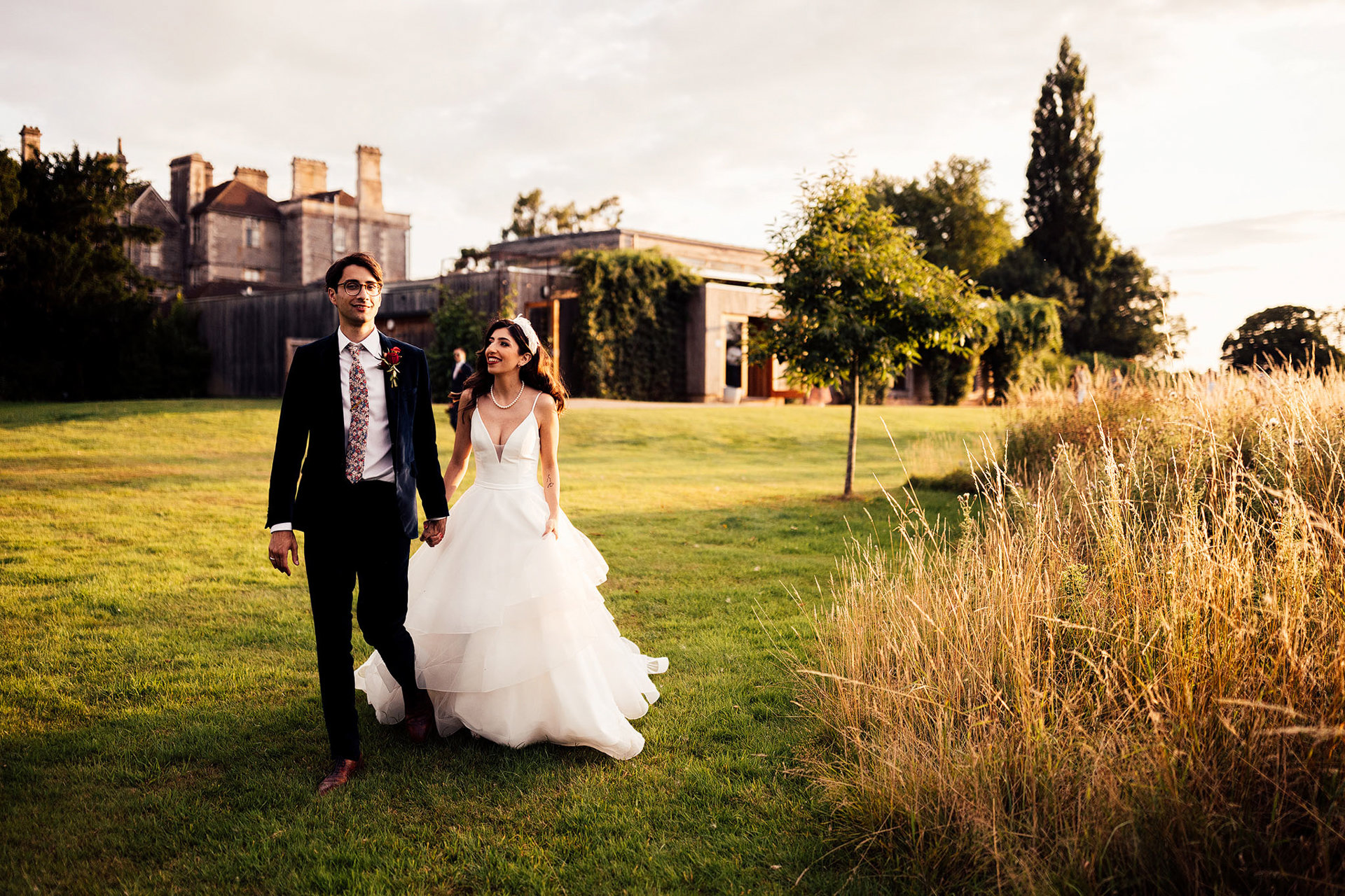 Bride Groom Outside Elmore