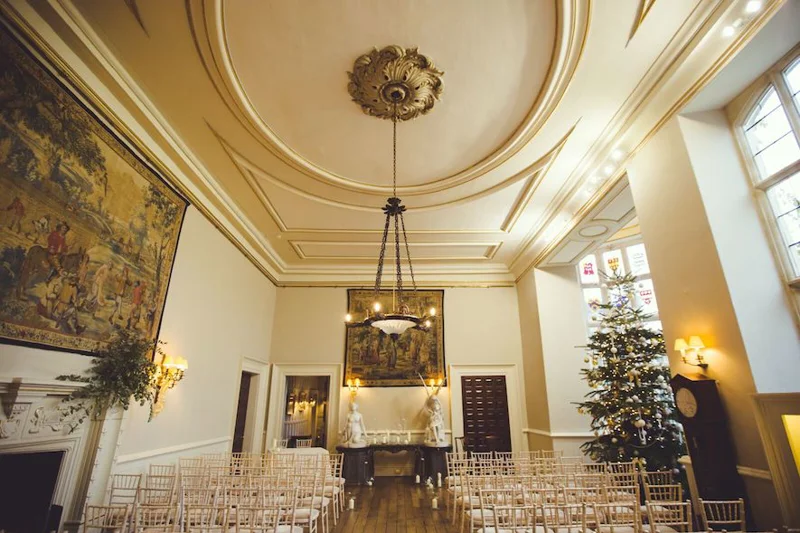 Ceremony Room Christmas Wedding
