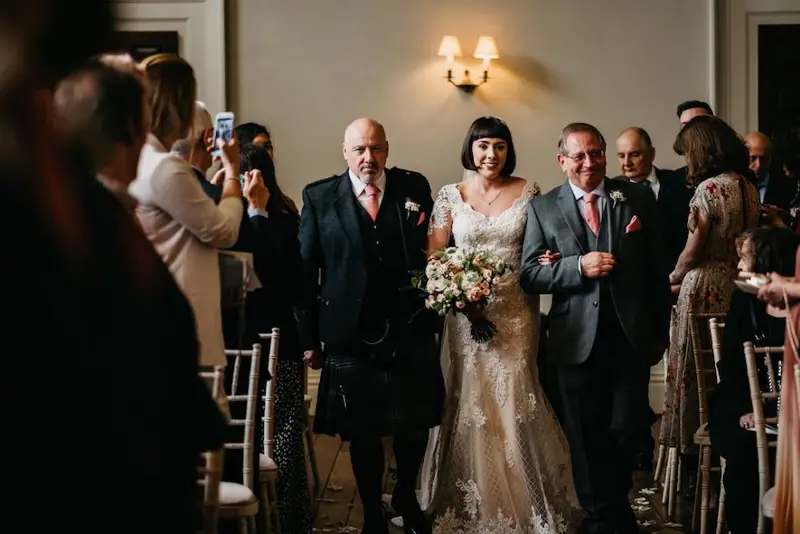 Walking Down Aisle Elmorewedding