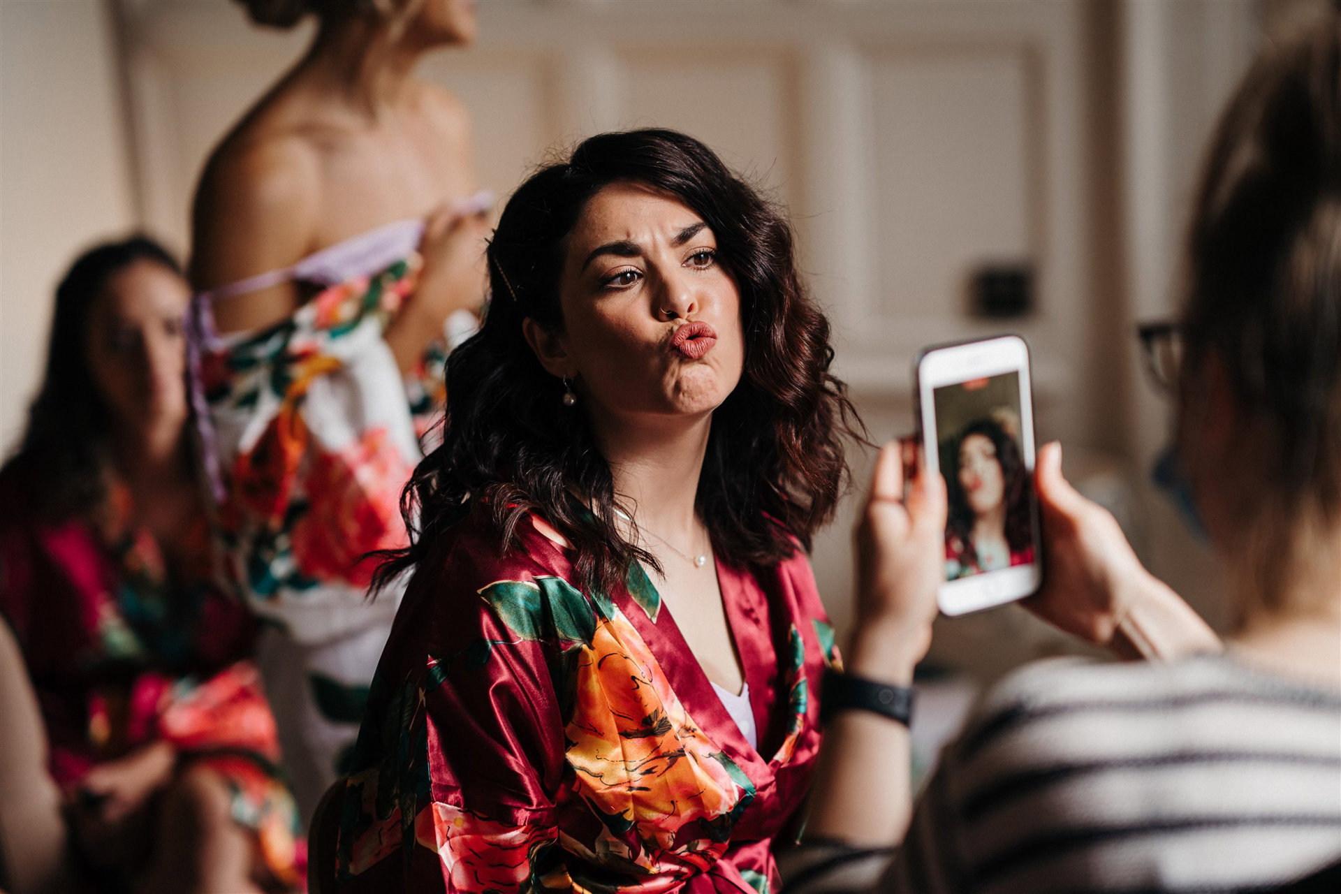 Bridesmaids Getting Ready