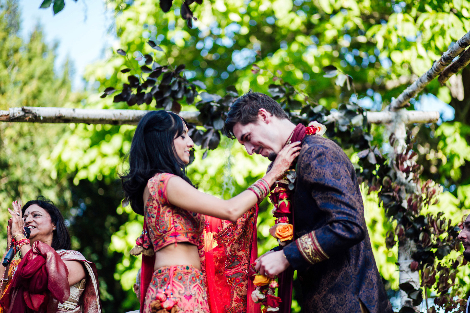Outdoor Indian English Wedding