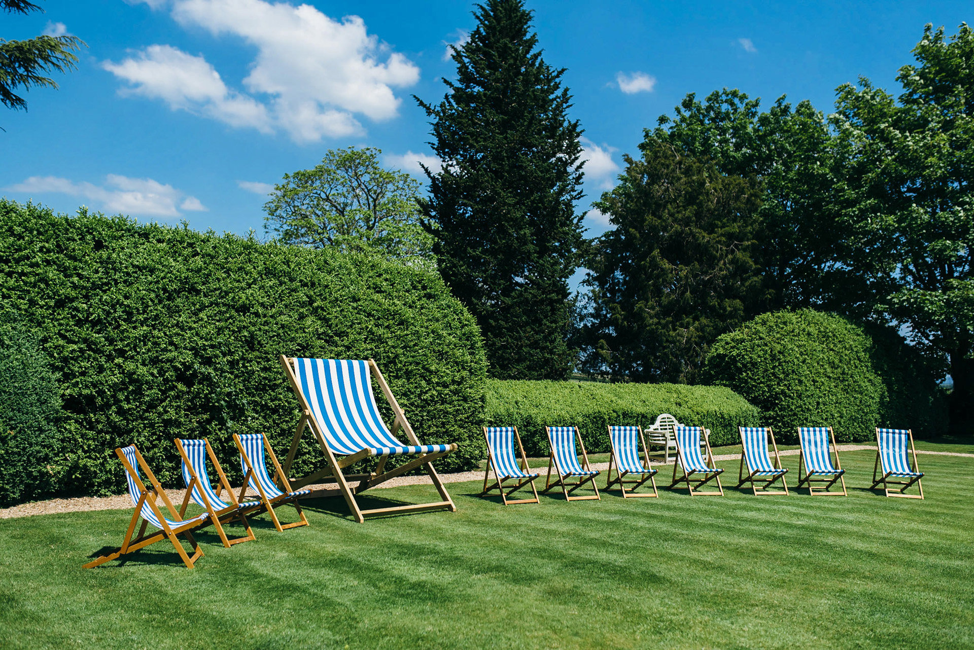 Outdoor Wedding Deckchairs