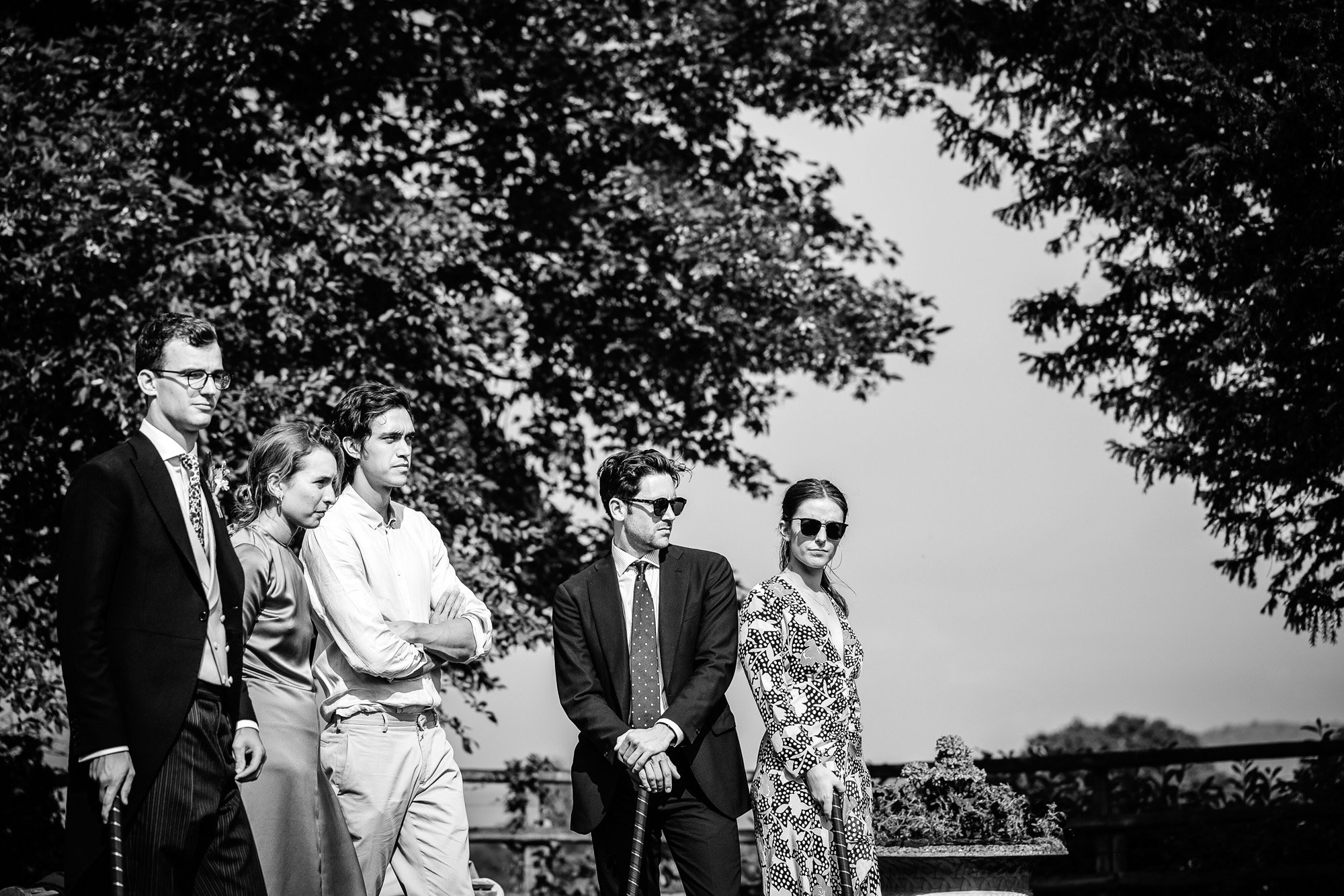 Wedding guests sunglasses