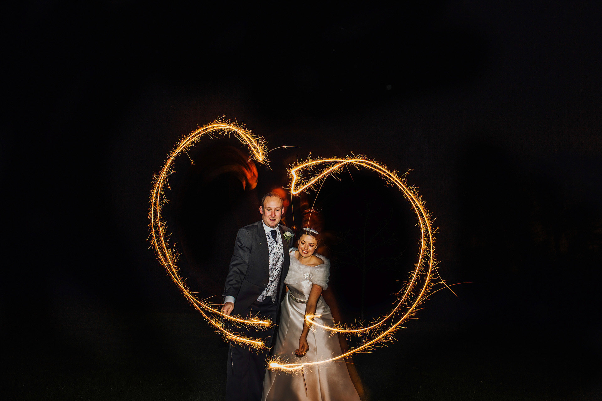 Winter Wedding Sparklers